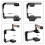 Universal Adjustable Camera Cage with  Quick Release Baseplate Wooden Handle for 2