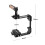 Universal Adjustable Camera Cage with  Quick Release Baseplate Wooden Handle for 6
