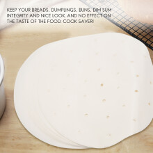 100 St LuftfritöS Liners, 9-Tums Bambu åNgkokare, Premium Perforerade Pergament åNgpapper, Non-Stick åNgmatta, Perfekt för 5,3 & 5,8 QT