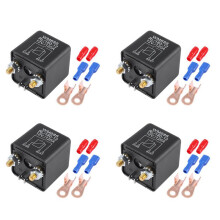 4X WM686  12V Relais Batterie Relais D'Isolement 12V / 120A Charge de Pointe pour Voiture Camions Voiture avec Borne de Câblage
