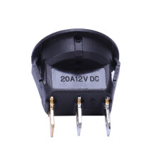 40 Pcs 12V 20A Amps /Off/ 3 Position Terminal Round Rocker LED Toggle & Red
