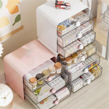 Porte-Organiseur de Maquillage à 3 Niveaux, BoîTe de Rangement pour CosméTiques, Organisateur de Comptoir de Salle de Bain, Organisateur de Bureau