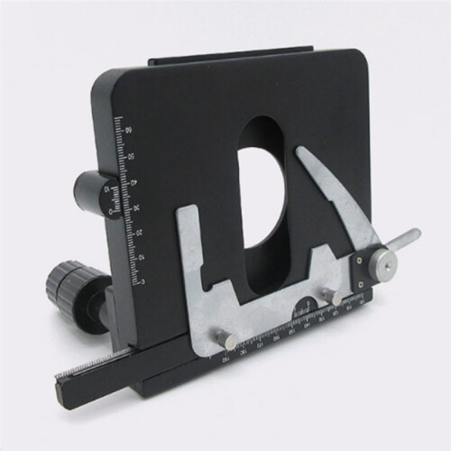 Microscope Attachable Mechanical Stage X-Y Moveable Caliper Vernier with Scale for Biological Microscope 2