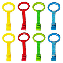 Anillos de sujeción para corralito - Trampa de juguetes para bebés de 4 colores con asas de plástico para accesorios de crianza XIA