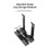 Adjustable Vertical Laptop Stand, 3-Slot Padded Stand for 16 Inch Laptops, Rectangular Base, Enhanced Stability Black 4