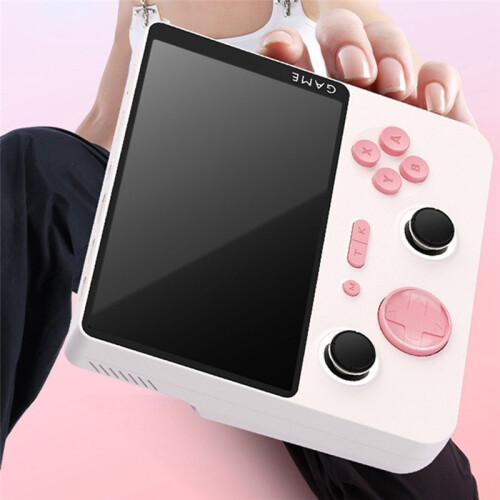E5Plus Handheld Video Game Console 5inch HD Retro Game Console 6000mAh 128G Video Handheld Game Console C 1