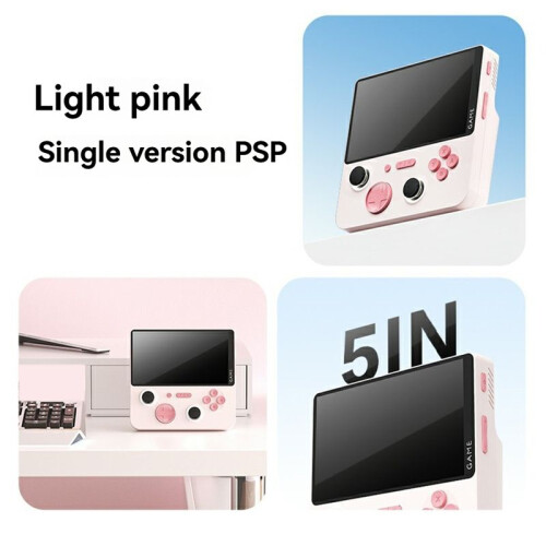 E5Plus Handheld Video Game Console 5inch HD Retro Game Console 6000mAh 128G Video Handheld Game Console C 2