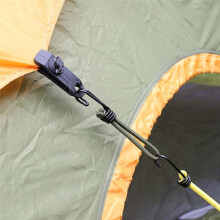 Tent Elastic Rope Hook Multifunctional Outdoor Camping Rainproof Tent Fixing Rope Tent Rope Tie Quick Buckle Hook,Yellow