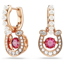 (900Earrings-1) Charms 2026 New Horseshoe Necklace Bracelet Fine Swarovski Jewelry Set For Women Horseshoe Earrings Luxury Accessories Romantic Gift