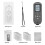 Digital Coating Thickness Gauge 0.01mm/1Mil Black Thickness Meter with Screen LCD Display Calibration Function for Car B 6