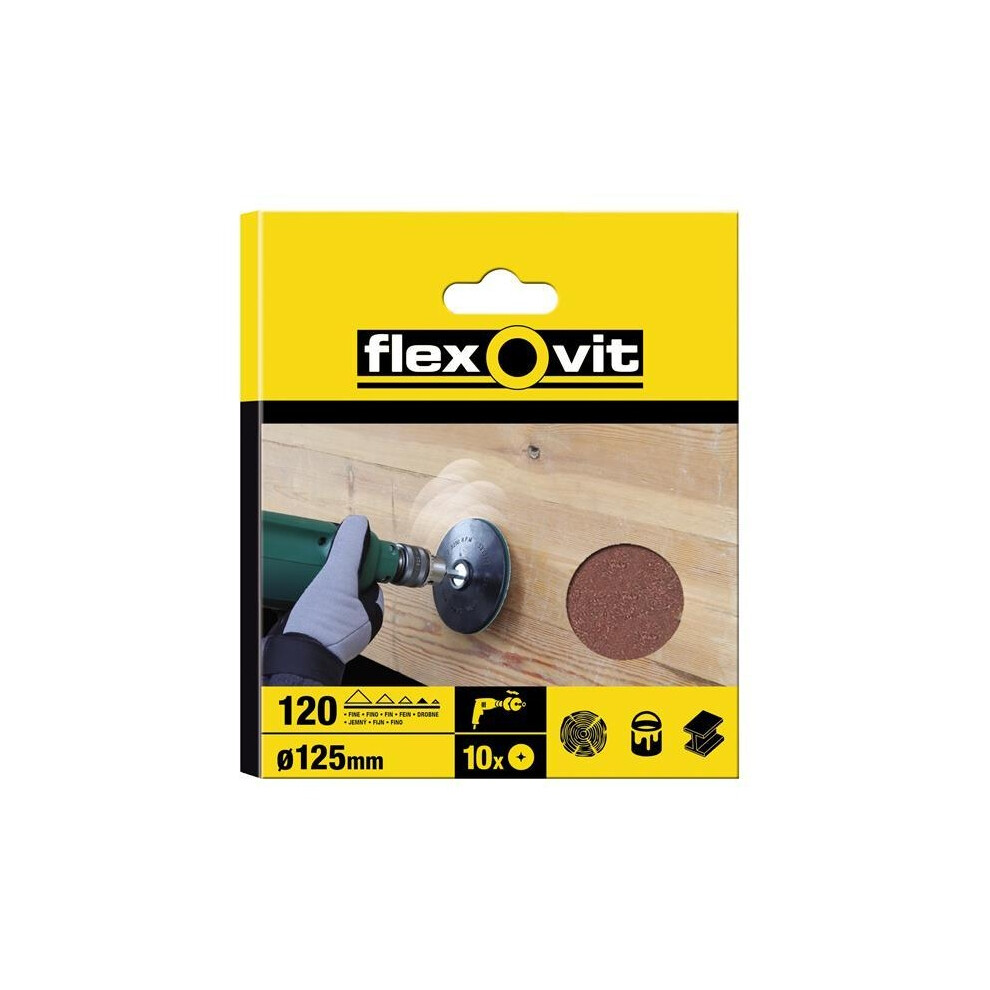 Flexovit Drill Mountable Discs 125Mm 5063750428970