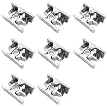 8Pcs Spring Loaded Door Easy Lock Stop Catch Release Clamp Double Roller Catch (Mp-4)