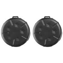 2Er-Pack MüNzspender - Tragbares MüNzetui mit Clip, Kleingeldhalter, Minimalistische GeldböRse zum Sammeln Von MüNzen (2Er-Pack, Schwarz)