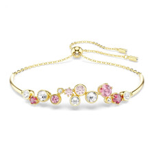 (5722476) New Swarovski Jewelry Fashion Unique Chain With Pearl Necklace Long Earrings Bracelet Ring Luxury Brand Swarovski Jewelry Set Memorial Gift