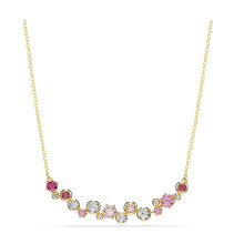 (5722542) New Swarovski Jewelry Fashion Unique Chain With Pearl Necklace Long Earrings Bracelet Ring Luxury Brand Swarovski Jewelry Set Memorial Gift