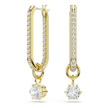 (5728587) New Swarovski Jewelry Fashion Unique Chain With Pearl Necklace Long Earrings Bracelet Ring Luxury Brand Swarovski Jewelry Set Memorial Gift