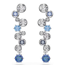 (5732775) New Swarovski Jewelry Fashion Unique Chain With Pearl Necklace Long Earrings Bracelet Ring Luxury Brand Swarovski Jewelry Set Memorial Gift