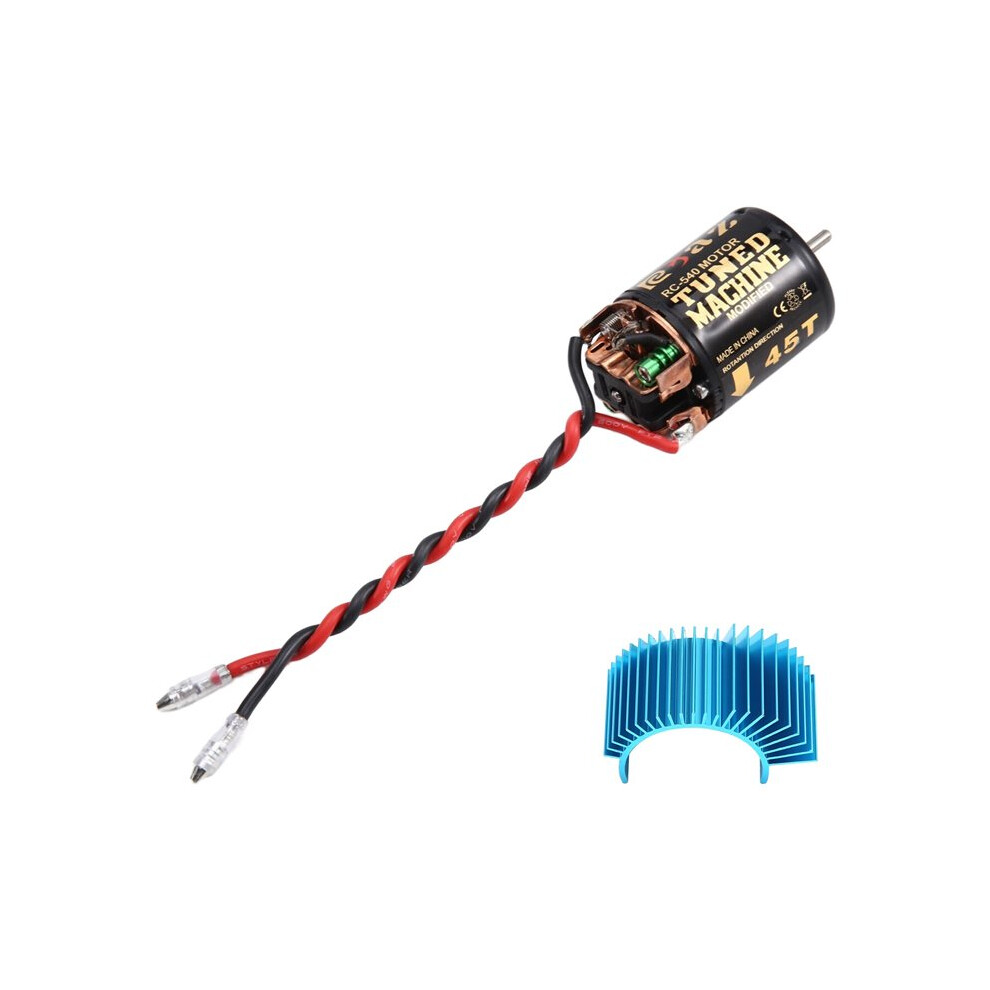 540 Brushed Motor Waterproof With Heat Sink For 1/10 Rc Car Crawler Axial Scx10 Axi03007 Trx4 Redcat Gen8 45T 6032894210887