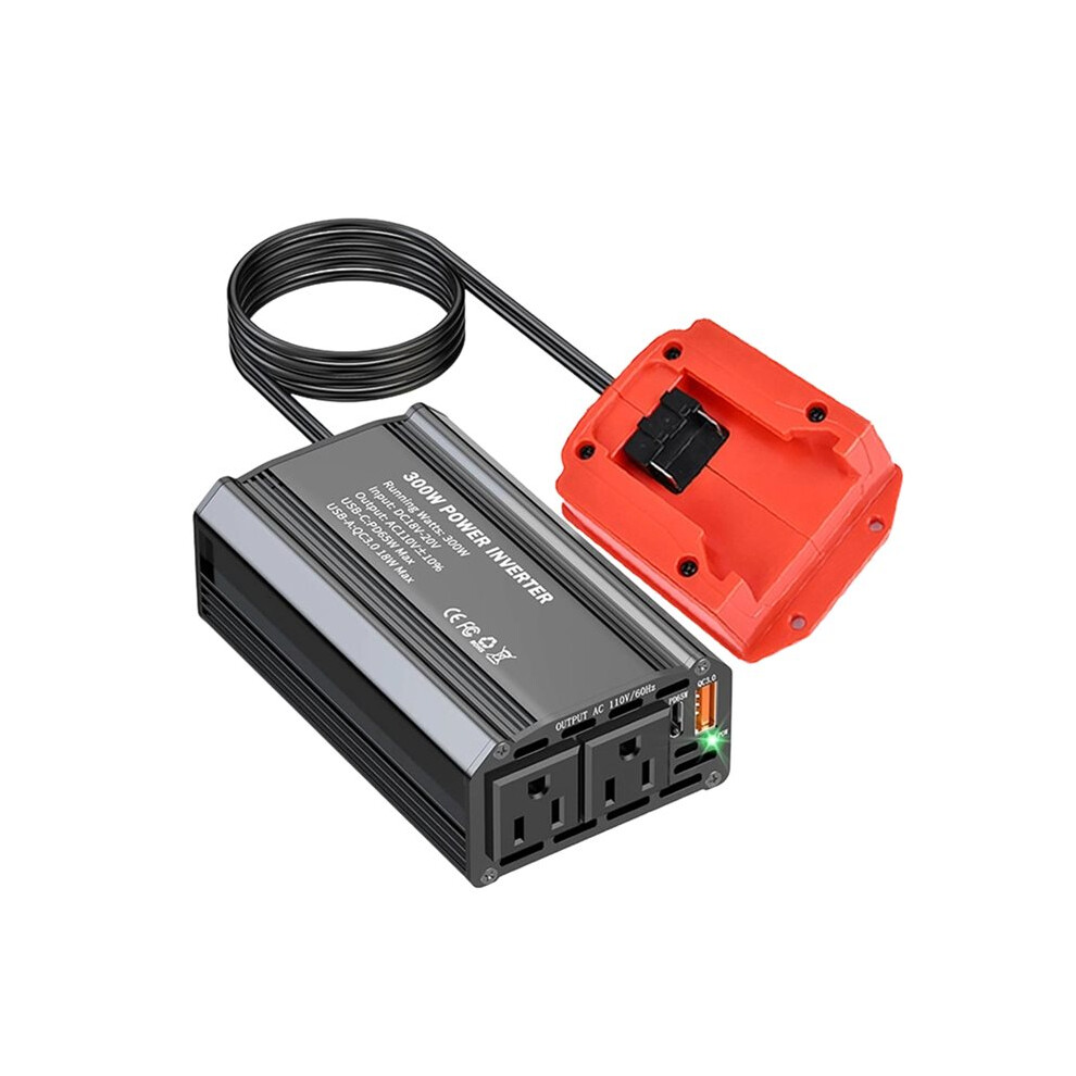 300W Car Power Inverter For Li-Ion Battery Outdoor Inverter Type-C Pd65w Usb A 18W Power Station Generator 6032356078734