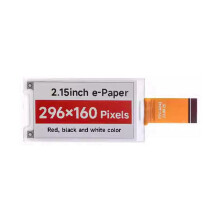 2.15-Inch E-Paper Electronic Module 296x160 Pixels SPI Communication HAT+ Standard for Raspberry Pi,B