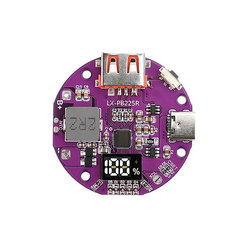 22.5W Fast Charging Module Power Bank Charger Board 5A Circuit Board Diy Motherboard Kit With Digital Display 4711769362976