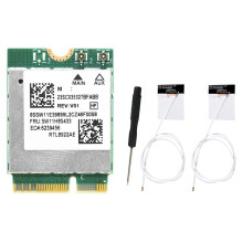 RTL8922AE WiFi7 Card Kit 6338Mbps 2.4G/5G/6G Tri-Band M.2 NGFF Bluetooth5.4 Wireless WiFi Adapter Card for Win10/Win11