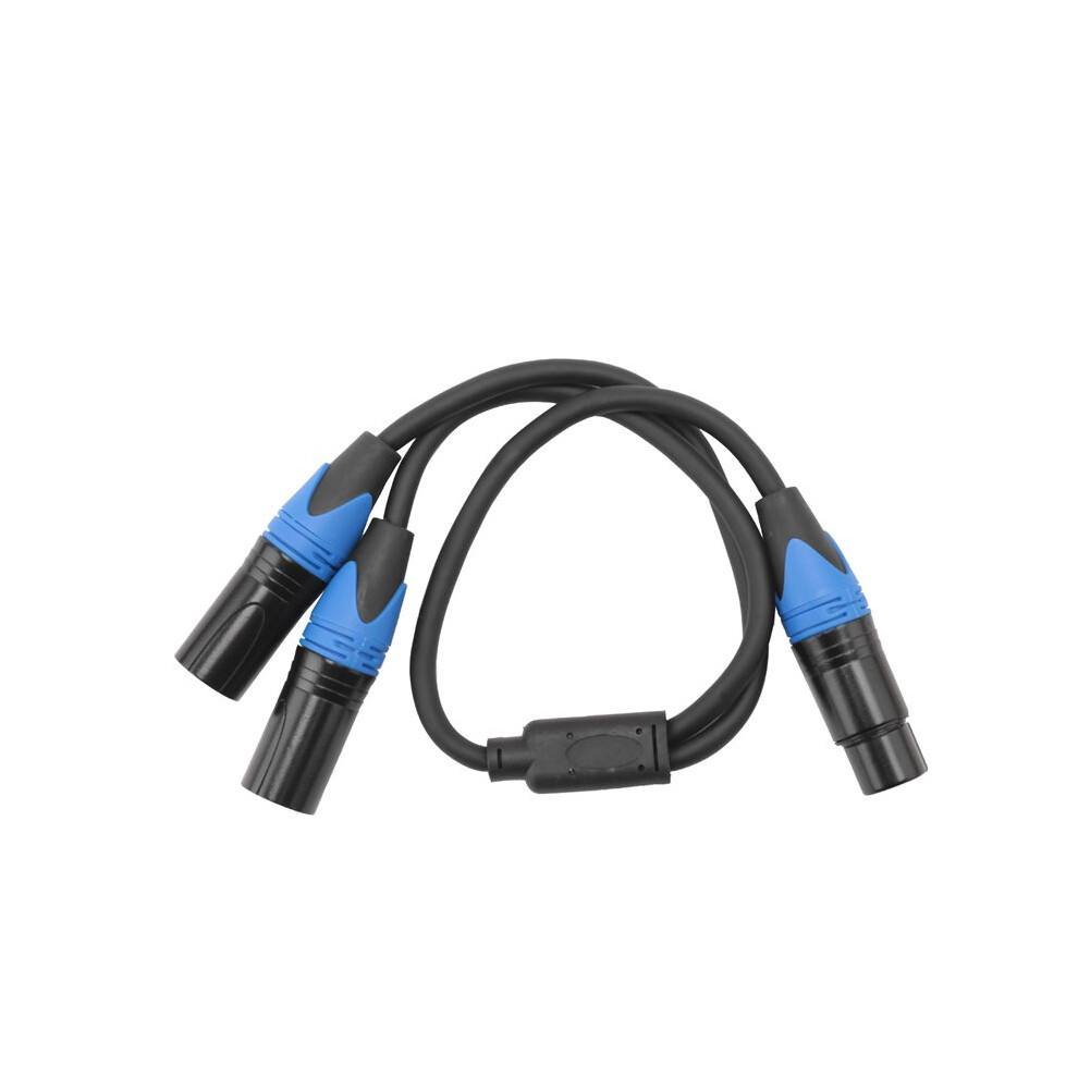50Cm Xlr Splitter Cable 1 Xlr Female To 2 Xlr Male Xlr Y Splitter Cable Microphone Splitter Cord For Amplifier Mixer Fmm 4713800788745