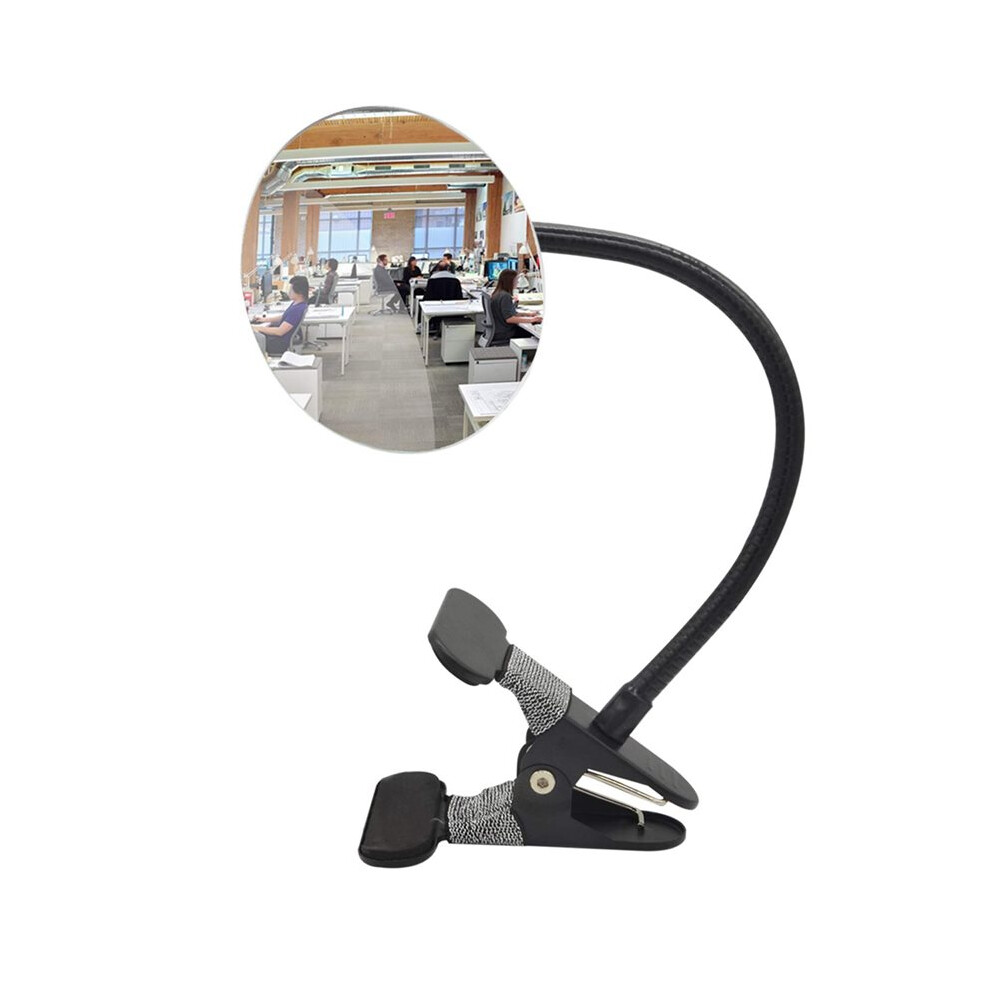 Clip Security Mirror, Convex Cubicle Mirror For Personal Safety And Security Desk Rear View Monitors Or Anywhere Tauoh