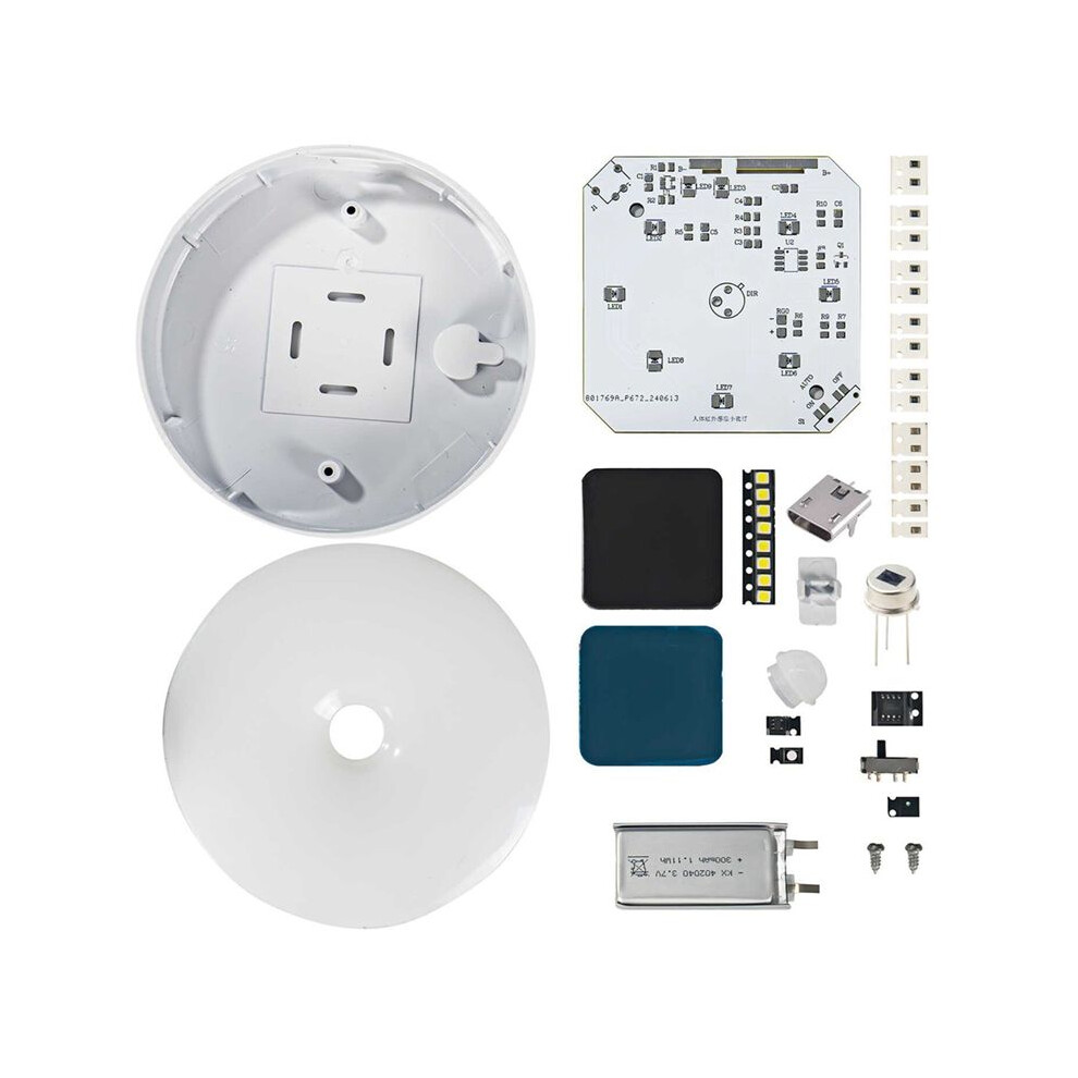 Exogio Diy Human Body Sensing Led Light Kit Motion Sensor Lights Diy Electronic Kit For Bedroom Wardrobe Storage Area