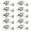 10Pcs Cabinet Spring Loaded Iron Straight Loop Toggle  45Mm Length 1