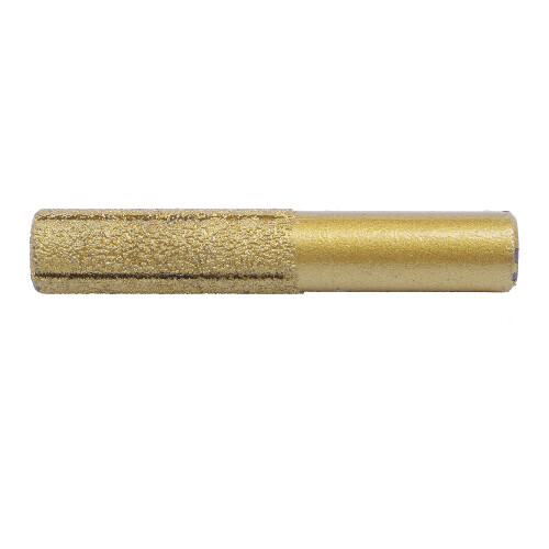 Guld 13 Mm Dia Diamond Profile Rak Router Bits för Marmor