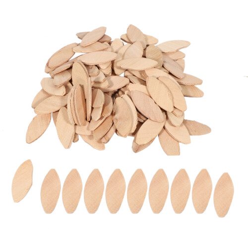 100Pcs No.20# Assorted Wood Biscuits for Tenon Machine Woodworking Biscuit Jointer