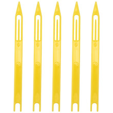 SODIAL(R) 5 Pcs 2# Jaune Plastique Filet de peche Reparation aiguille a filet Navettes