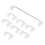 Mechanical Keyboard  Mx  Pcb Mounted  Stabilizer Clear Transparent Case 6.25U Modifier Key Stabiliser 1