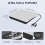 Brushed External DVD Burner USB3.0 - Portable CD/DVD Player Optical Drive for Laptop & Desktop - 3
