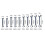 30Pcs  Engineer Wrench Dual Heads Offset Ring Spanner Tools Spanner Combination Key 4-11mm Wrenches Hand Set 4