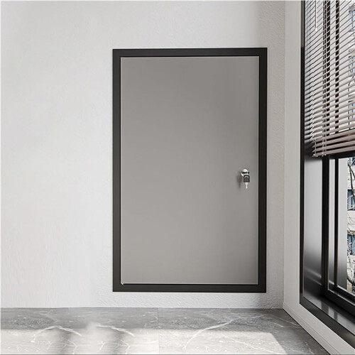 Large Lockable Drywall Access Panel 20x30 Inch, Aluminum Ceiling Access Door Gray, Flush Mount Design