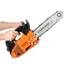 25.4cc Gas Powered Chainsaw, Cordless Handheld Small Chainsaw for Pruning and Garden Yard Work, Bright Orange