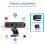 Webcam HD 2K avec 2 Haut-Parleurs, Microphone Intégré, Caméra USB pour Ordinateur de Bureau, Ordinateur Portable, Visioconférence 5