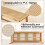Banco de comedor de bambú con asiento de ratán, 100 cm, color natural 4