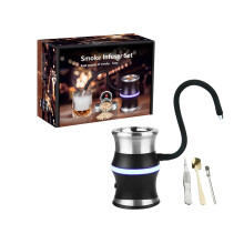 USB Rechargeable Portable Food Smoker with LED Light for Home Cooking, Clean Smooth Finish