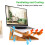 Suporte Vertical de Bambu para Laptop, Compatível com Notebooks para  Book, Air Pro, XPS, Surface Pro e  Pixelbook. 5