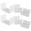 Acrylic Display Risers, Clear Rectangle Stands Shelf for Display 12Pcs 2