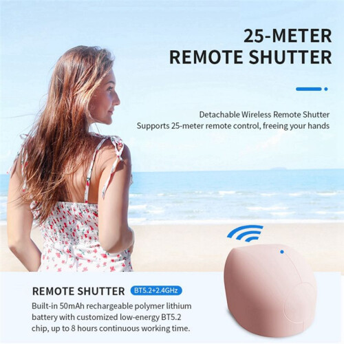 Phone Bracket with Remote Control Anti-Shake Wireless Charging Rotatable Clamp for Versatile Shooting, 2