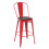 Tabouret de bar MCW-A73, assise en bois incluse 1