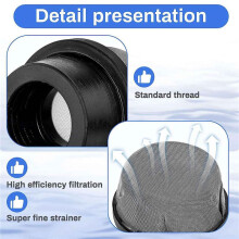 2X 190106Z Screen Cap Air Bleeder Screen Replacement for Clean and Clear , EasyClean D.E.& Quad D.E Filters