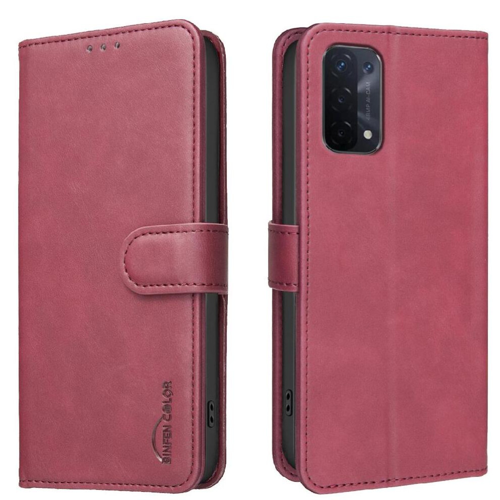 () Phone Case For Oppo A54 5G Drop Protection All Round Shockproof Convenient Kickstand Rfid Blocking Protection 764563356812