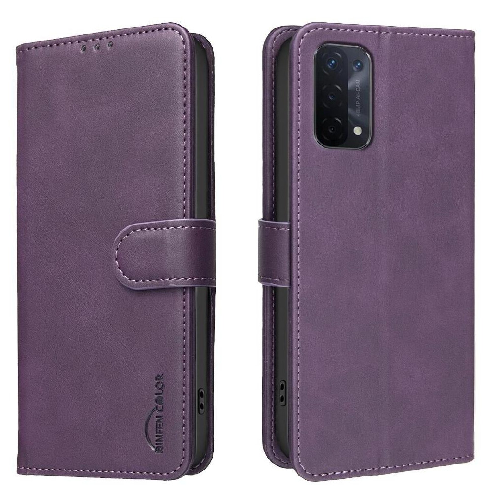 () Phone Case For Oppo A54 5G Drop Protection All Round Shockproof Convenient Kickstand Rfid Blocking Protection 764563356805