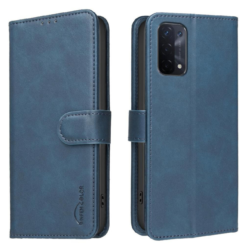 () Phone Case For Oppo A54 5G Drop Protection All Round Shockproof Convenient Kickstand Rfid Blocking Protection 764563356775