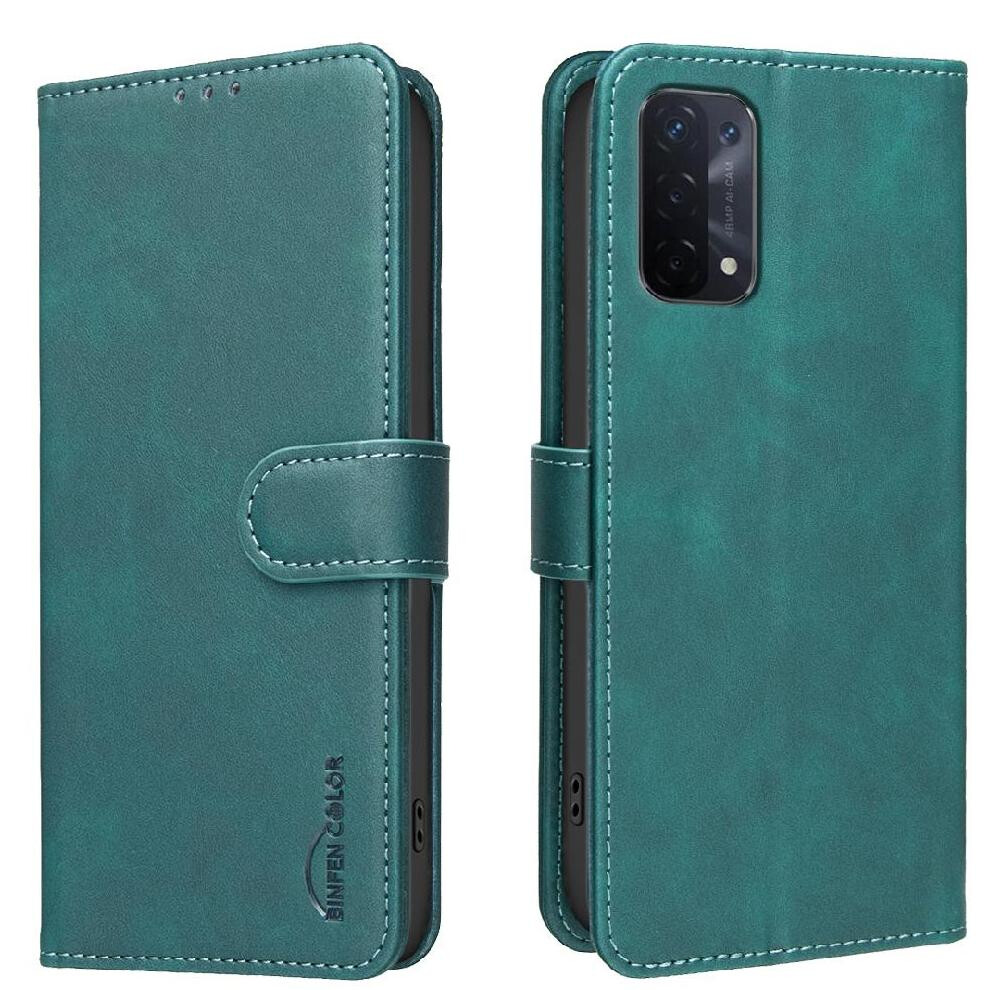 () Phone Case For Oppo A54 5G Drop Protection All Round Shockproof Convenient Kickstand Rfid Blocking Protection 764563356799